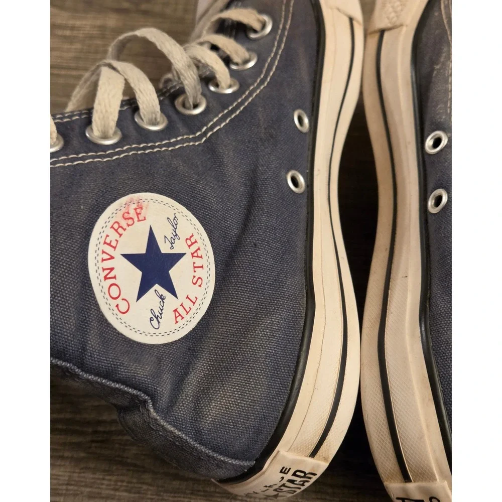 Converse High Top Shoes Sneakers Womens 8.5 Mens 6.6.5 Navy